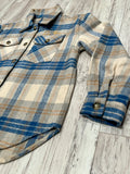 Tan Heavy Flannel Shacket(W)