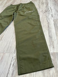 Olive Nylon Pants