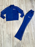 Royal Blue Flare Tracksuit