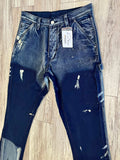 Blue Wash Carpenter Flare Denim