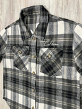 Grey Heavy Flannel Shacket(W)