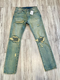 Vintage Wash Distressed Denim