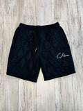 Black Quilted Lightweight Shorts