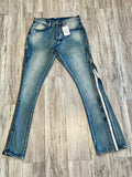 Blue Wash Zipped Convertible Denim II