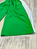 Kelly Green Striped Ultra Wide Leg Windbreaker Pants