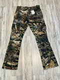 Tree Camo Cargo Flare Pants